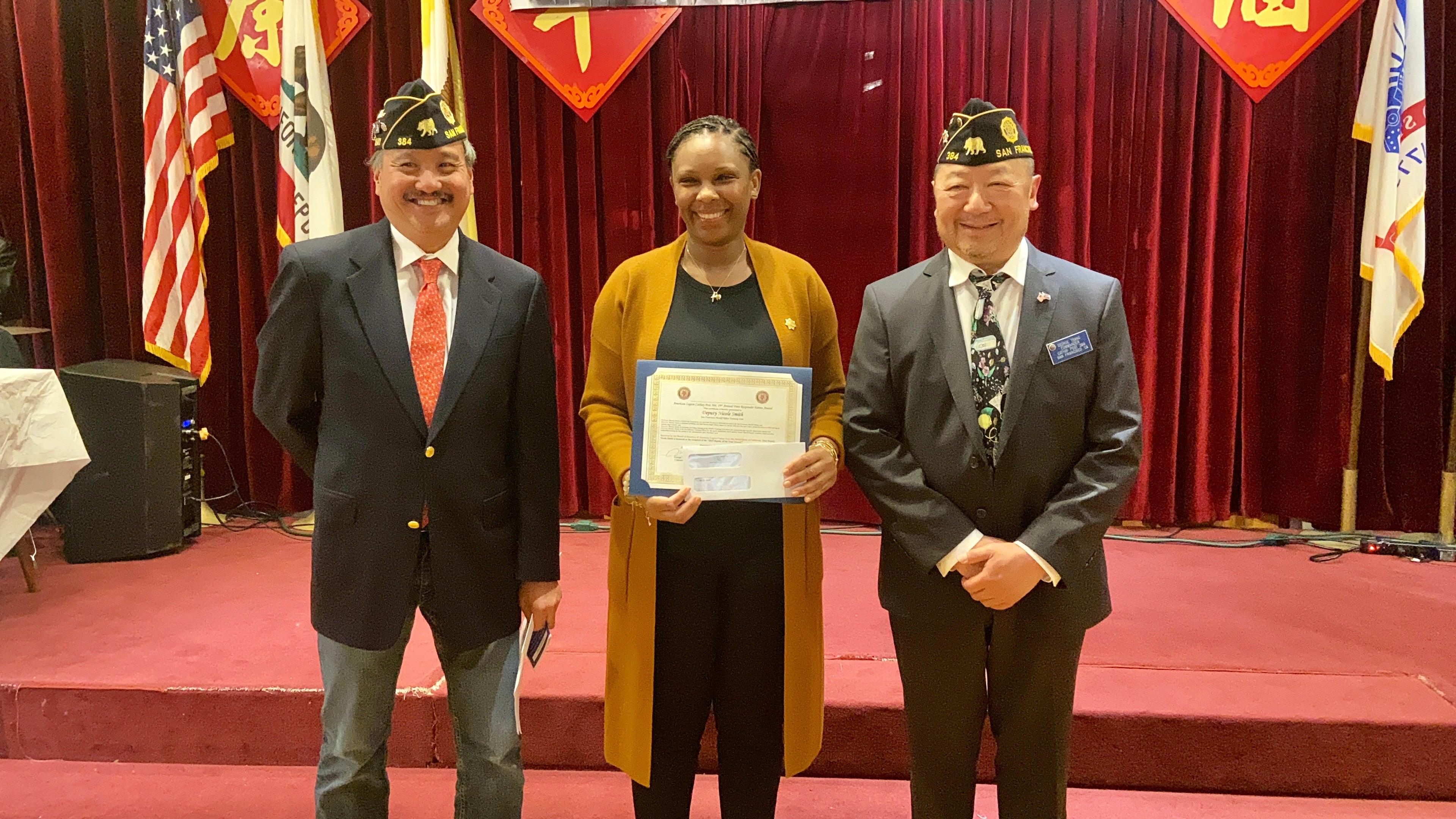 Congrats to Deputy N. Smith, who received the 19th Annual First Responders Heroes Award from the American Legion Cathay Post 384 for her incredible work. She also was named the July 2023 Star of the Month by SFSO. 