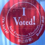 San Francisco Sheriff's protect the voted ballots on Election Day